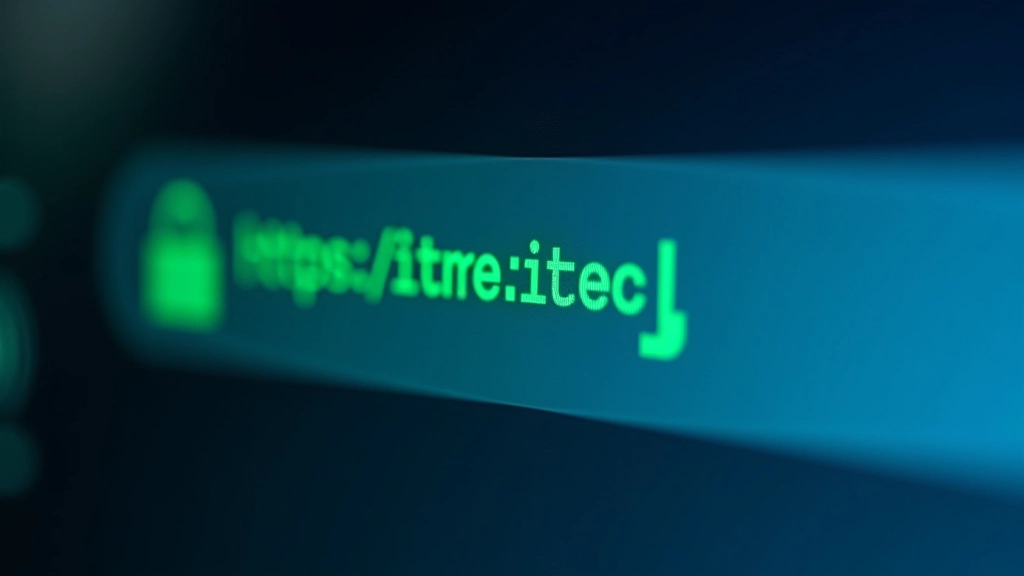 Barra degli indirizzi del browser con lucchetto verde e URL sicuro evidenziato